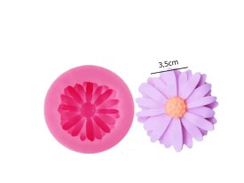 Molde silicona flor con muchos petalos